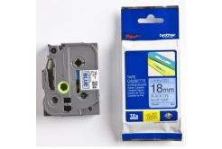 Brother TZ-541 / TZe-541, 18mm x 8m, fekete nyomtatás / kék alapon, eredeti szalag