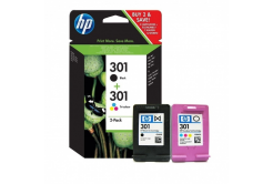 HP 301 N9J72AE fekete/színes (black/color) eredeti tintapatron, lejárt szavatosságú