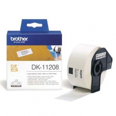 Brother DK-11208, 38mm x 90mm, papír címkék