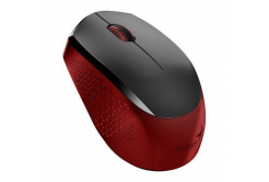 Genius Egér NX-8000S 31030025401, 1600DPI, 2.4 [GHz], optikai, 3 gomb, vezetéknélküli USB, fekete-piros, AA