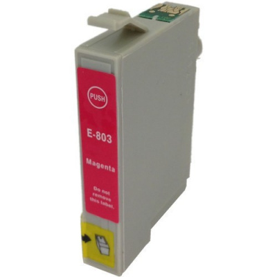 Epson T0803 bíborvörös (magenta) kompatibilis tintapatron