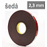 3M VHB™ 4991-F, tl. 2,3 mm; šedá oboustranně lepicí akrylová páska 12 mm x 16,5 m