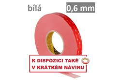 3M VHB™ LSE-060WF Oboustranně silně lepicí páska na LSE plasty, tl. 0,6 mm 19 mm x 3 m