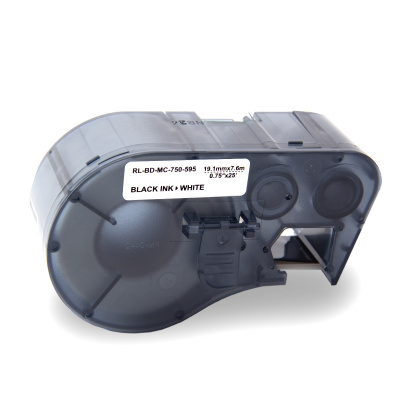 Brady MC-750-595-WT-BK / 143372, Labelmaker Tape, 19.05 mm x 7.62 m, fekete nyomtatás / fehér alapon, utángyártott szalag