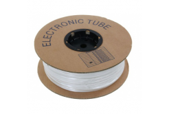 PVC ovális cső, átmérő 2,0-2,8mm, keresztmetszet 0,75-1,0mm, fehér, 100m