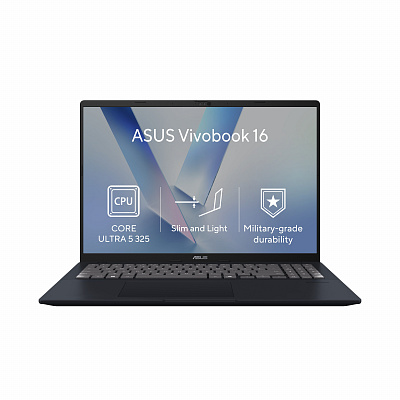 ASUS Vivobook 16/X1607AA-MB056/U5-325/16"/WUXGA/32GB/1TB/Intel int/OS nélkül/Kék/2R
