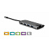 VERBATIM Dokovací stanice USB-C 7v1, 1xHDMI, 1xUSB-C, 3xUSB, 1xRJ45, čtečka SD karet, šedá