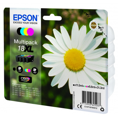 Epson 18XL T181640 C13T18164022 színes (CMYK) eredeti tintapatron