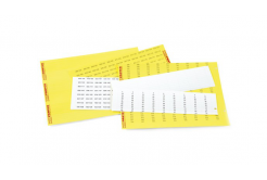 Partex štítky PF-10021KT49, 4,6 x 21 mm, sárga-fehér, 594 db, A4, 1 list