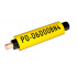 Partex PO-04000SN4,sárga, 4,5m, 2,2-2,8mm, PVC jelölőcső alaki memóriával, PO ovális