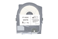 Max LM-505W, 5mm x 16m, fehér utángyártott szalag
