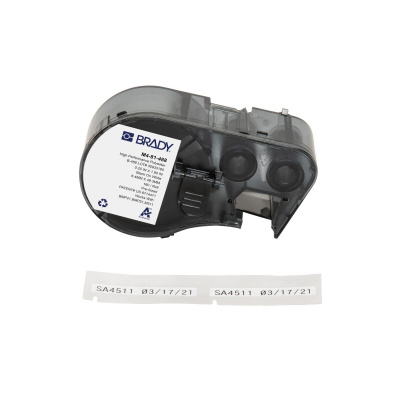 Brady M4-81-488 / 170774, 48.26 mm, Polyester, fekete nyomtatás / fehér alapon