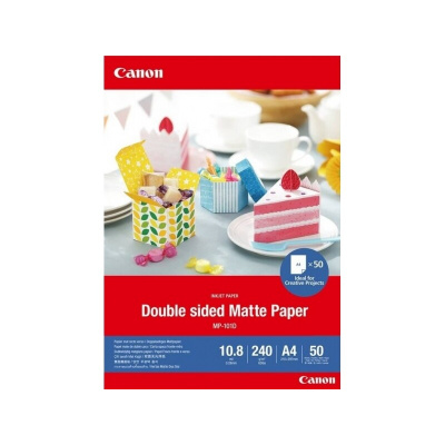 Canon Matte Photo Paper MP-101D 4076C005, 240 g/m2, A4, 50db, matt, tintasugaras, fehér, fotópapír