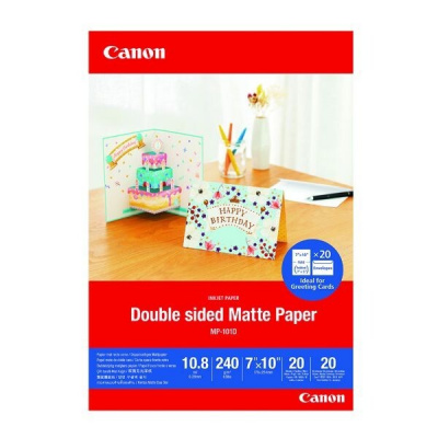 Canon Matte Photo Paper MP-101D 4076C006, 240 g/m2, 7x10cm, 20db, matt, tintasugaras, fehér, fotópapír
