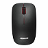 ASUS WT300/Utazási/Optikai/1 600 DPI/Vezeték nélküli USB/Fekete