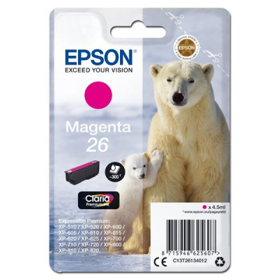 Epson 26 T2613 bíborvörös (magenta) eredeti tintapatron