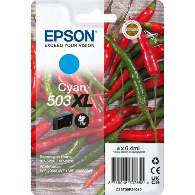 Epson 503XL T09R240 C13T09R24010 cián (cyan) eredeti tintapatron