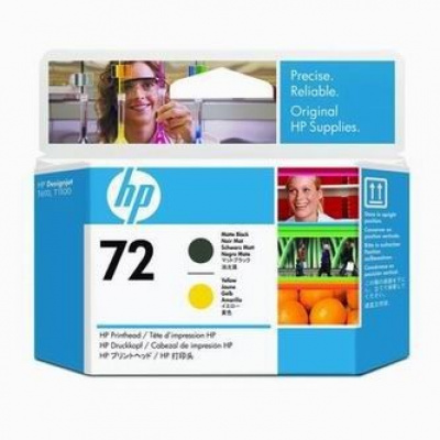 HP C9384A, 72 matt fekete/sárga (matte black/yellow) eredeti nyomtató fej