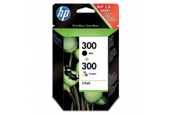 HP eredeti tintapatron CN637EE, HP 300, black/color, blistr, 2 x 200 oldal, 2x4ml, HP 2-pack, CC640EE a CC643EE, DeskJet D2560, F4280