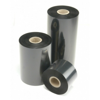 TTR szalag, viasz (wax), 110mm x 74m, 1/2", OUT, fekete