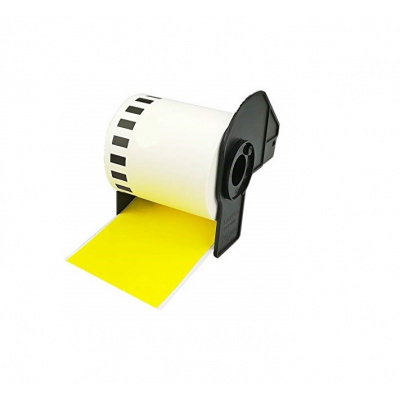 Brother DK-22605, 62mm x 30,48m, kompatibilis sárga címketekercs