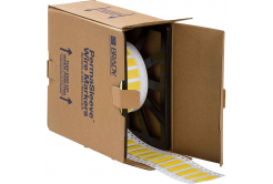 Brady LSZH-375-2-YL / 141247, címkék, THT Low Smoke Halogen Free Permasleeve Wire Marking Sleeves, 50.80 mm x 16.40 mm