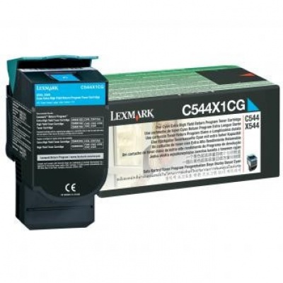 Lexmark C544X1CG cián (cyan) eredeti toner
