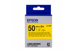 Epson LabelWorks LK-9YBP C53S659002 50mm x 8m, fekete nyomtatás / pasztell sárga alapon, eredeti szalag