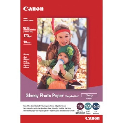 Canon GP-501 0775B003 Glossy Photo Paper, 10x15cm (4x6"), 200 g/m2, 100 db, fotópapírok, fényes, fehér