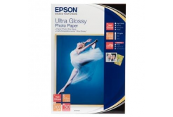 Epson Ultra Glossy Photo Paper, fotópapírok, fényes, fehér, R200, R300, R800, RX425, RX500, 10x15cm