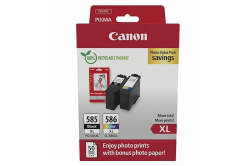 Canon PG-585/CL-586 6205C004 fekete/színes (black/color) multipack eredeti patronok + fotópapírok GP-501