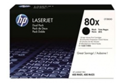 HP 80X CF280XD dualpack fekete (black) eredeti toner