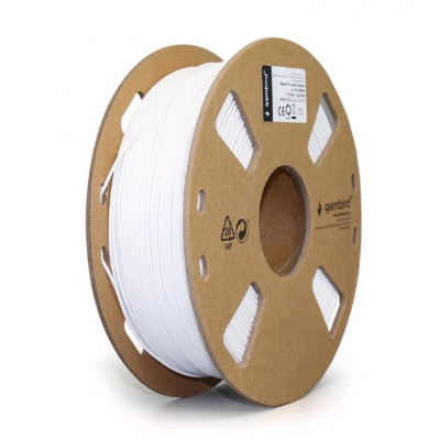 Gembird 3DP-PLA-01-MTW, 3D filament, PLA Matte, 1,75mm, 1000g, Fehér (White)