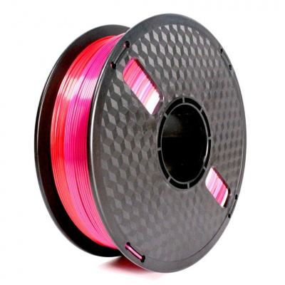 Gembird 3DP-PLA-SK-01-RP, 3D filament, PLA Silk, 1,75mm, 1000g, Piros/Lila (Red/Purple)