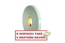 3M 4008 hab kétoldalas ragasztószalag, fehér, vastagság 3,2 mm 12 mm x 2 m