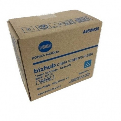 Konica Minolta TNP-49C cián (cyan) eredeti toner