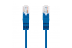 Kábel C-TECH CB-PP5-05B patchcord Cat5e, UTP, kék, 0,5m