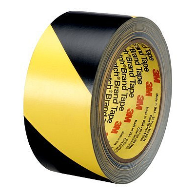 3M 5702 PVC szalag sárga-fekete, kopásálló, 50 mm x 33 m