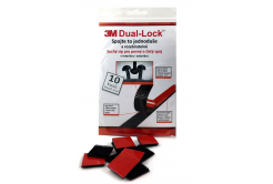 3M Dual-Lock™, černý, balení = 10 čtverečků 25 x 25 mm
