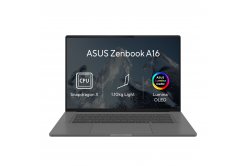 ASUS Zenbook A16/UX3607QA-OLED110WZ/SD-X1-26-100/16"/WUXGA/16GB/512GB/Adreno/W11H/Szürke/2R