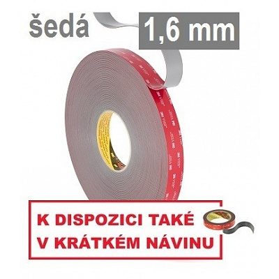 3M VHB™ GPH-160GF kétoldalas erős ragasztószalag, vastagság: 1,6 mm, 9 mm x 33 m