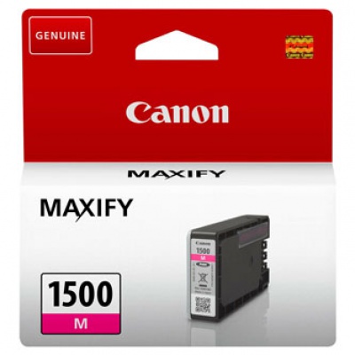 Canon eredeti tintapatron PGI-1500 M, magenta, 300 oldal, 4.5ml, 9230B001, Canon MAXIFY MB2050,MB2150,MB2155,MB2350,MB2750,MB2755
