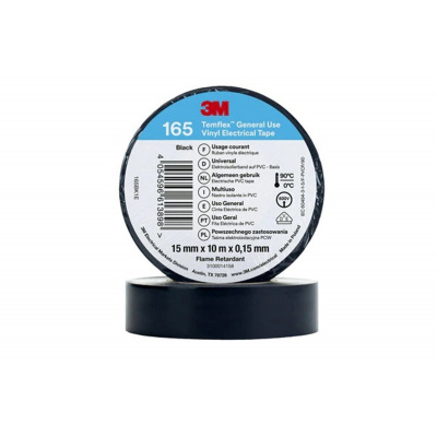 3M Temflex 165 Elektromos szigetelőszalag, 15 mm x 10 m