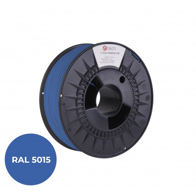 C-Tech 3DF-P-PETG1.75-5015 3D filament, PREMIUM LINE, PETG, RAL5015, 1,75mm, 1000g, Égkék (Sky blue)
