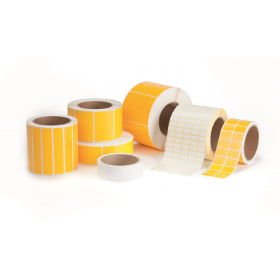 Partex PLT025012D8SG poliészter címkék 25,4x12,7 mm, ezüst fényes, 2000db, a TTR, roll