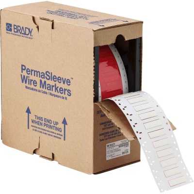 Brady HX-250-150-WT / 117077, PermaSleeve Heatex Marking Sleeves, 38.10 mm x 11.15 mm