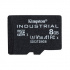 Kingston memóriakártya Micro Secure Digital Card Industria, 8GB, micro SDHC, SDCIT2/8GBSP, UHS-I U3 (Class 10), V30, A1, pSLC kártya
