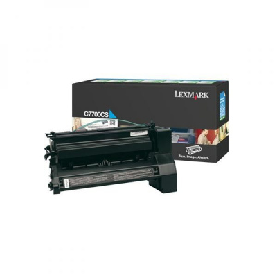 Lexmark C7700CS cián (cyan) eredeti toner