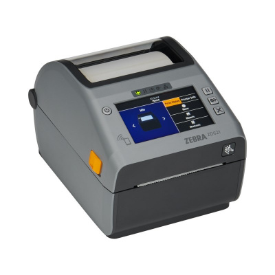 Zebra ZD621d ZD6A142-D2EL02EZ DT, 8 dots/mm (203 dpi), címkenyomtató, RTC, USB, USB Host, RS232, BT, Ethernet, Wi-Fi, vágó egység, grey (Utód GC420t)