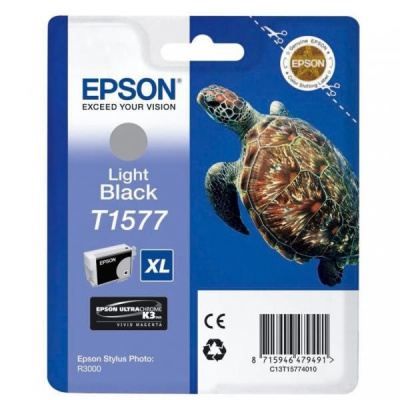 Epson T1577 C13T15774010 világos fekete (light black) eredeti tintapatron